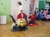 獅子舞の写真です。