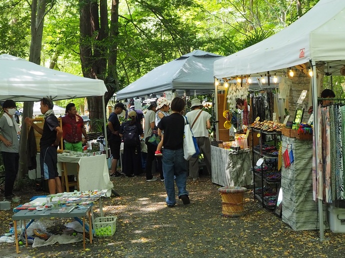 写真：フリマクラフトブースの様子