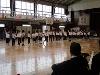 らいおん組閉会式の写真