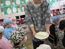 完成した豆腐の写真