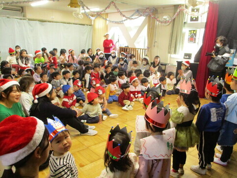 12月の誕生会の写真