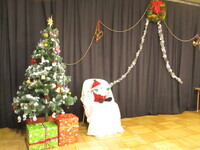 クリスマス会の舞台の写真