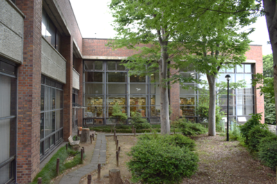 中央図書館・中庭の写真