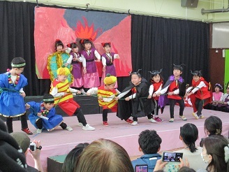 5歳児らいおん組ふれあいひろばの様子