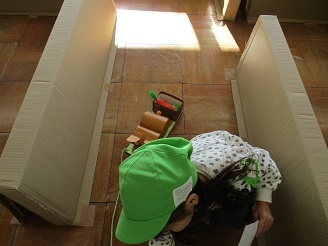 第七幼稚園ごっこ遊びの様子