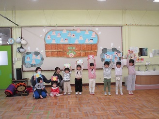 1月の誕生会の様子の写真