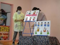 ひな祭りのペープサートの写真