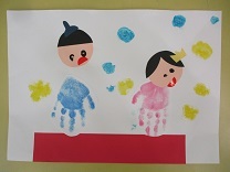 写真：ひなまつり作品1歳