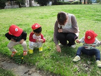 公園で遊んでいる様子の写真