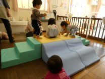 写真：クッションマットで1