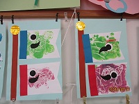 3歳児クラスの作品の写真