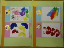 3歳児のこいのぼり製作の写真