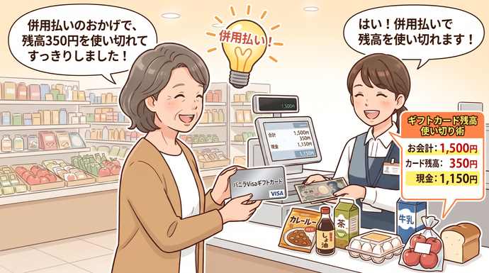 画像:併用払いのイメージです