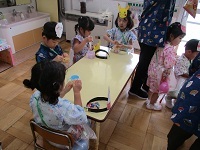 写真：夏まつり　休憩コーナー