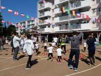 写真：4歳親子競技その1